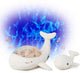 Cloud b tranquil whale white family muzikale babyprojector met batterijen 3x aa en babywalvis