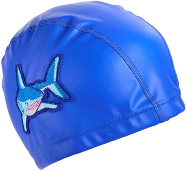 Bling2o badmuts kinderen - haai - rekbaar - zwemmen - in doorzichtig zakje - blauw