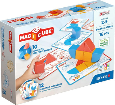 Geomag magicube spelenderwijs leren recycled - magnetische blokken - 12-delig - vanaf 3 jaar