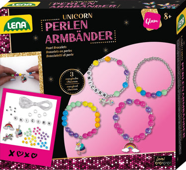 Lena kralen armbanden eenhoornje met mouw.