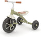 Chillafish driewieler 1 jaar voor jongens met anti slip pedalen - retro loopfiets voor peuters tot 5 jaar - groen - lichtgewicht en stabiel met draaghandvat - stille anti slip banden voor binnen en buiten - model ziggi