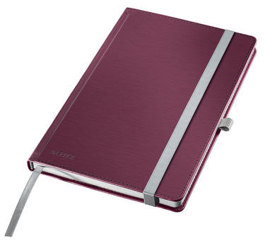 Leitz schrijfblok style a5 geruit harde kaft niet geperforeerd rood