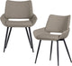 Woood parade eetkamerstoelen - melange stof - zand - set van 2