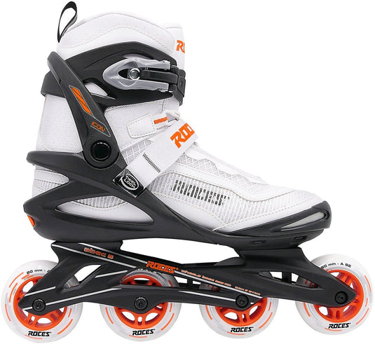 Roces icon x 80 skeelers - inline skates - wit oranje - maat 38