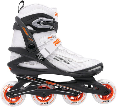 Roces icon x 80 skeelers - inline skates - wit oranje - maat 44