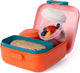 Amuse rikko poppy flamingo bento lunchbox - 550ml + 2x185ml - broodtrommel kinderen met 3 compartimenten - bpa-vrije bentobox - brooddoos met lekvrije snackdoosjes