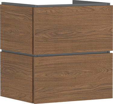 Hansgrohe xilesa e - badmeubel - 580 470mm maat - 2 lades - voor wastafel - cashmere oak