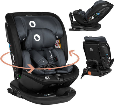 Lionelo bastiaan rwf i-size autostoel 0-36 kg – isofix – 360° draaibaar – i-size r129 – achterwaarts voorwaarts – zijbescherming – tri-guard hoofdsteun – vanaf geboorte tot 12 jaar