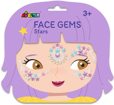 Avenir gezichtsstickers - ster - face gem - versier jezelf - 3 jaar