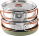Easy camp moss 2 cook set campingkookset stapelbaar roestvrijstaal silliconen
