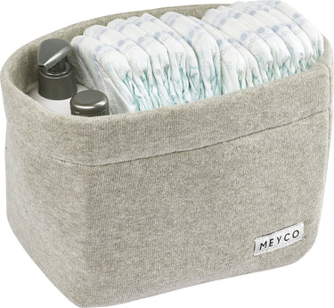 Meyco baby knit basic commodemandje - sand melange - medium