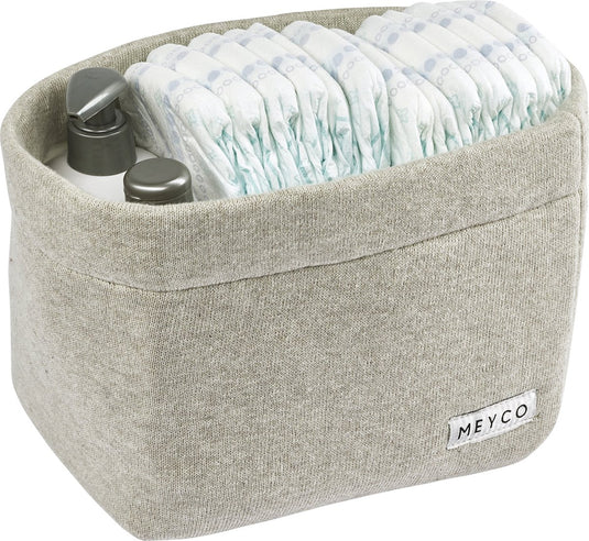 Meyco baby knit basic commodemandje - sand melange - medium