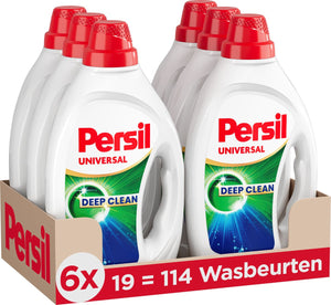 Persil vloeibaar wasmiddel - gel universal - witte gekleurde was - 6 x 19 = 114 wasbeurten - voordeelverpakking