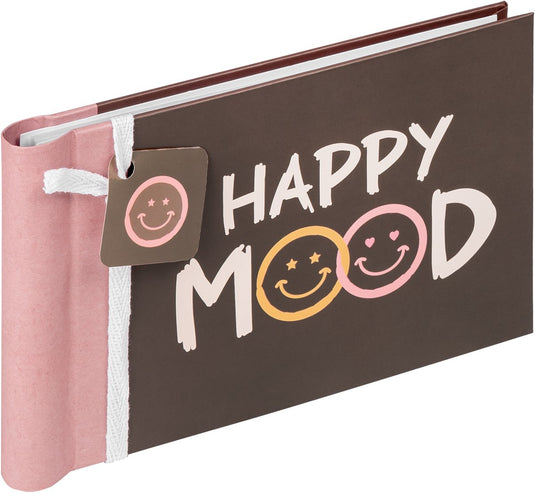 Walther ma-133 happy mood - mini insteekalbum met spiraal - 36 foto's 10 x 15 cm - bruin