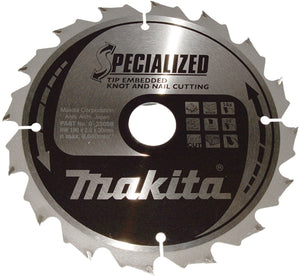 Makita cirkelzaagblad voor hout | specialized | ø 190mm asgat 30mm 16t - b-33059