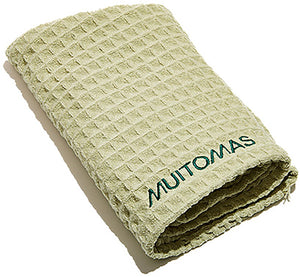 Muitomas haarhanddoek – super absorberend - sneldrogend - elegante kleur - lichtgewicht compact - groen