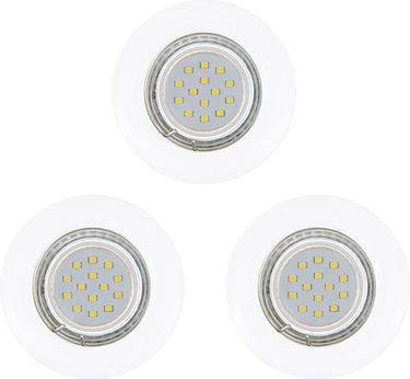 Eglo peneto - inbouwspotje - led - ø78mm. - wit - set 3 spots - inclusief lichtbronnen