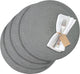 Westmark set van 4 placemats, ø 38 cm, polypropyleen, grijs, saleen-collectie: circle
