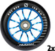 Nijdam stuntstep wielenset - spoked alu - blauw - 2 stuks