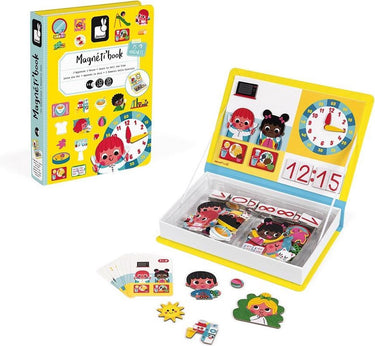 Janod - magnetibook - klok kijken - magneetboek speelset