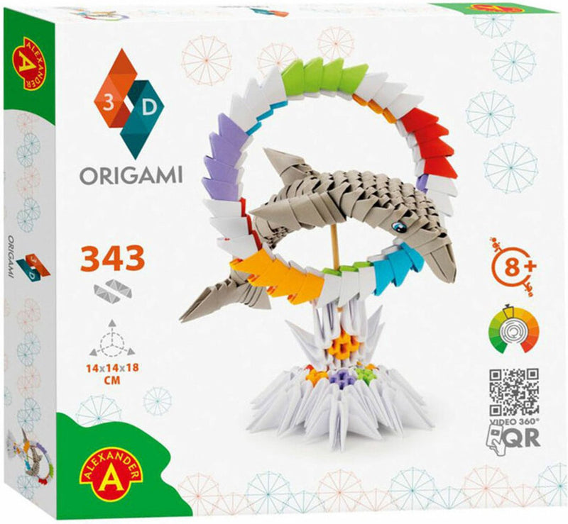 Afbeelding laden in galerijviewer, Selecta origami 3d - dolfijn, 343dlg.
