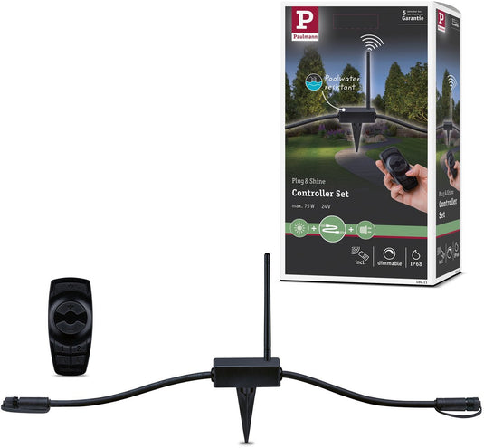 Paulmann plug shine controller wireless met afstandsbediening ip68 zwart