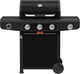 Barbecook siesta 310 graphite - gas bbq barbecue - 3 branders - met zijbrander - 1 vaste zijtafel - 124x56x118cm