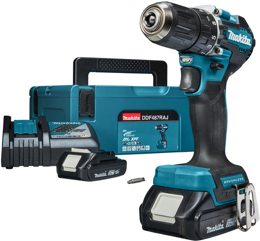 Makita ddf487raj accu schroefboormachine 18v 2.0ah in mbox