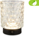 Briloner sunora - oplaadbare tafellamp - snoerloze tuinverlichting - glazen lamp - buitenlamp dimbaar - transparent - ø11 x 15 cm