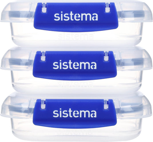Sistema klip it + rechthoekige vershouddoos - set van 3 - 3x180ml