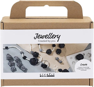 Creativ company cc mini hobbyset sieraden zwart en wit