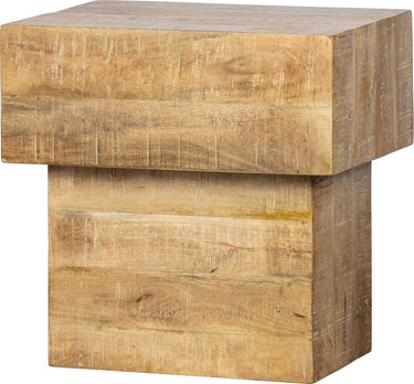 Woood balk too salontafel - hout - naturel - 50x50x35