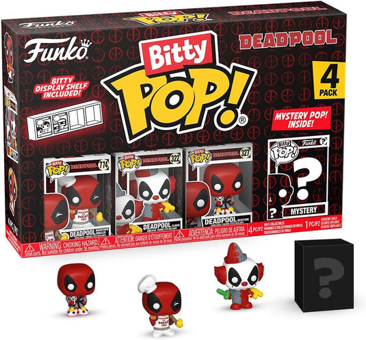 Funko bitty pop! marvel: deadpool backyard griller 4-pack