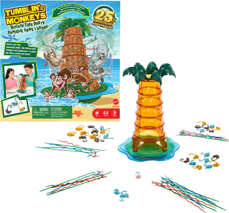 Afbeelding laden in galerijviewer, Mattel vallende aapjes schommelend boomfeest kinderspel
