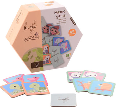 Jouéco memo the wildies family junior karton 40-delig