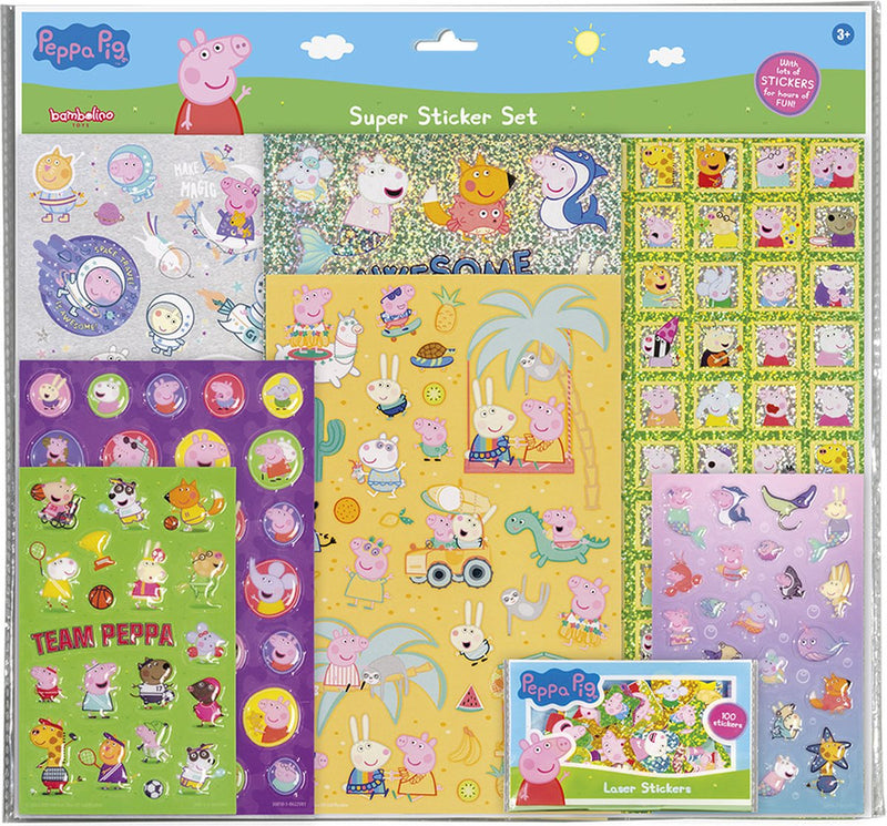 Afbeelding laden in galerijviewer, Bambolino toys super stickerset - peppa pig
