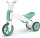 Chillafish loopfiets 1 jaar voor jongens en meisjes - driewieler loopfiets verstelbaar naar 2 wieler - groen blauw - lichtgewicht met verstelbare zitting - stille anti slip banden voor binnen en buiten - model bunzi