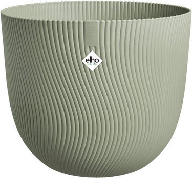 Elho sereh rond 25 - bloempot voor binnen buiten - 100% gerecycled plastic - ø 24.5 x h 21 cm - scandinavisch groen