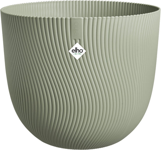 Elho sereh rond 40 - bloempot voor binnen buiten - 100% gerecycled plastic - ø 39.0 x h 33.3 cm - scandinavisch groen