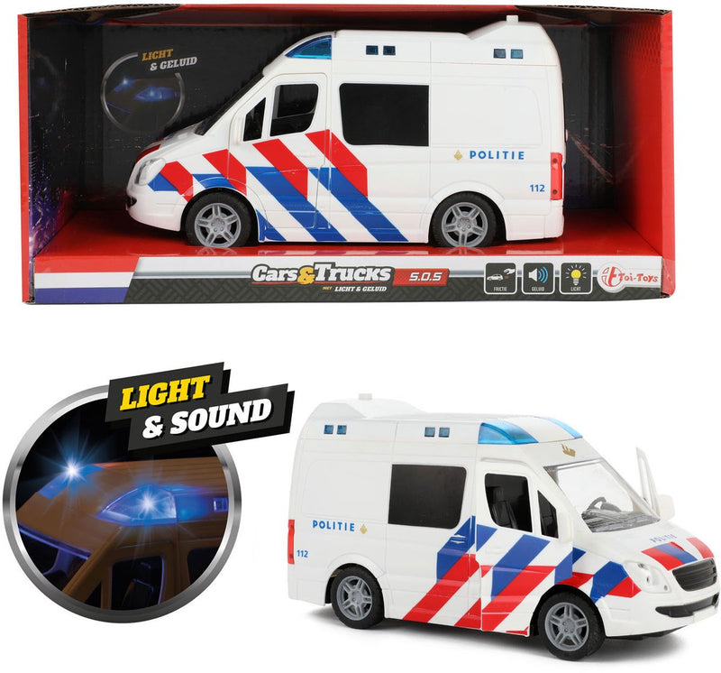 Afbeelding laden in galerijviewer, Toi-toys politiebus met licht en geluid
