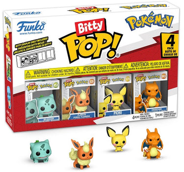 Funko pokemon - bitty pop 4 pack 2.5cm - bulbasaur