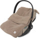 Jollein voetenzak voor autostoel kinderwagen - cloudy rib - katoen - 42x82cm - milky coffee
