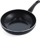 Bk brilliant wokpan 28cm - 3.7l - pfas-vrije antikleeflaag – wokpan inductie – keramische pan - ovenbestendig tot 230°c – koudgrepen - zonder deksel - zwart