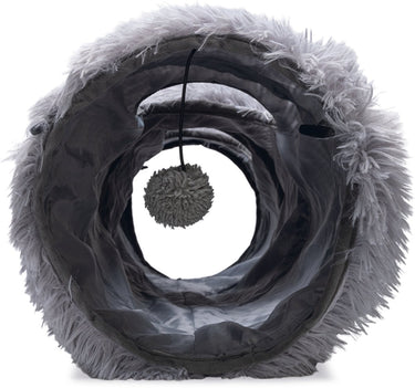 Beeztees kitten nona - kattentunnel - grijs - 90x25x25 cm