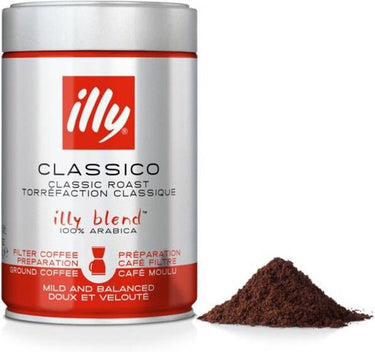 Illy - gemalen filterkoffie - classico branding 12 x 250 gram