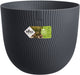 Elho sereh rond 30 - bloempot voor binnen buiten - 100% gerecycled plastic - ø 29.5 x h 25.3 cm - antraciet