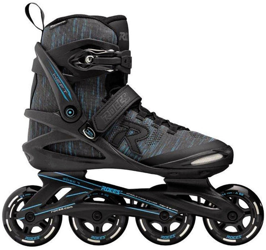 Roces weft thread 84 skeelers volwassenen – 4x84mm wielen – fitness inline skates – zwart blauw – maat 43