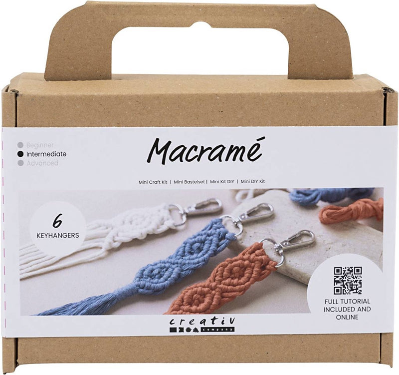 Afbeelding laden in galerijviewer, Creativ company https: www.cchobby.nl mini-hobbyset-macrame-sleutelhangers-1-doos
