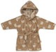 Jollein badjas - 100% badstof - 1-2 jaar - jacquard - teddy bear