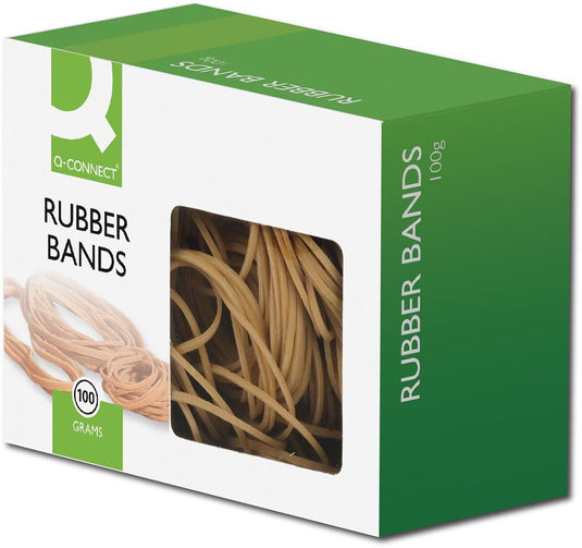 Q-connect 10 stuks grotere elastiekjes 10 mm â€” 127 mm rubber elastieken